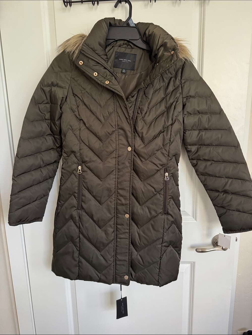 Marc New York Olive Green Down Jacket